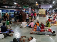 DSC00765  At the train station in Jhansi