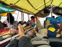 DSC00816  Cozy atmosphere on the Ganges during lunch break.
