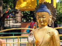 DSC01687  At Swayambhu temple (Monkey temple) in Kathmandu.