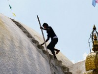 DSC01730  At Swayambhu temple (Monkey temple) in Kathmandu.