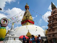DSC01741  At Swayambhu temple (Monkey temple) in Kathmandu.