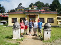 DSC01795  Out little hiking group at Nagi Gumba monsatery