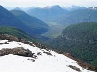 Pampa Linda to Puerto Frias 3-Day Trek ( Day 2 )  View towards Pampa Linda (starting point of the trek)