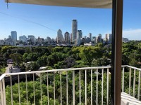 Buenos Aires  View from my AirBnB appartment in Palermo, over the former Zoo and towards Belgrano.
