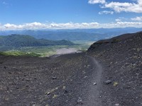 Volcan Lanin ( Day 2 )  On the way down... a 2600m descent on single day (after ascent to the peak)!