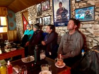 06 IMG 0391  Watching "Everest" at the local coffee shop in Dingboche